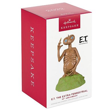 E.T. The Extra-Terrestrial 40th Anniversary 2022 Hallmark Keepsake Christmas Ornament With Light and Sound