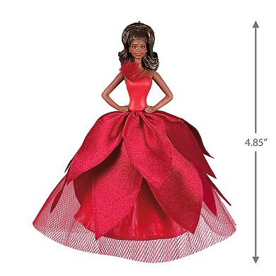 Black Holiday Barbie Doll 2022 Hallmark Keepsake Ornament