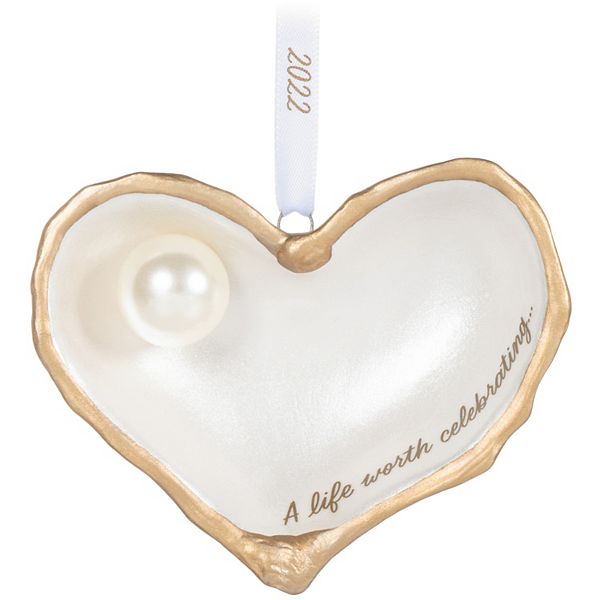 A Life Worth Celebrating Memorial Shell Porcelain 2022 Hallmark