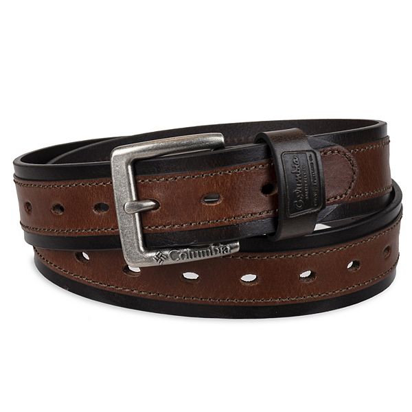 Men's Columbia Fully Adjustable Casual Leather Belt, Regular and Big & Tall