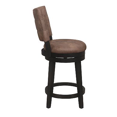 Hillsdale Furniture Kaede Faux Leather Swivel Counter Stool