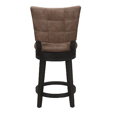 Hillsdale Furniture Kaede Faux Leather Swivel Counter Stool