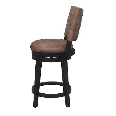 Hillsdale Furniture Kaede Faux Leather Swivel Counter Stool