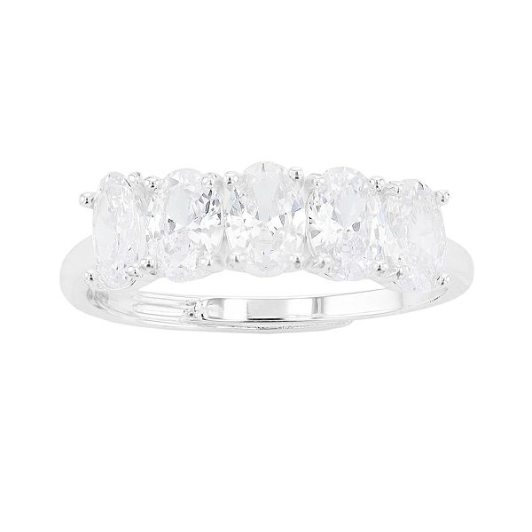 City Luxe 5-Stone Birthstone Crystal Ring