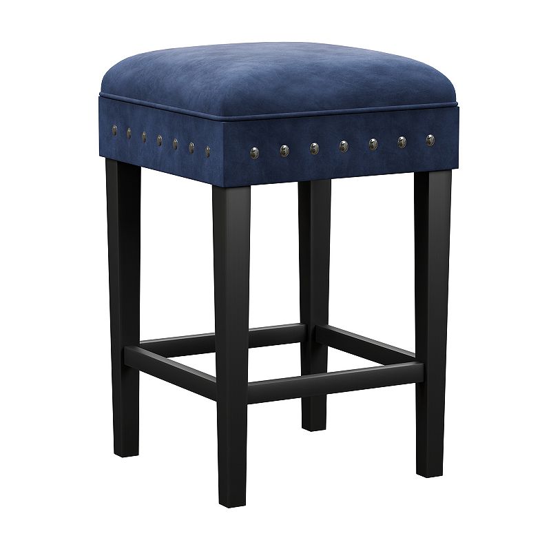 Hillsdale Furniture Cassidy Backless Counter Stool, Blue