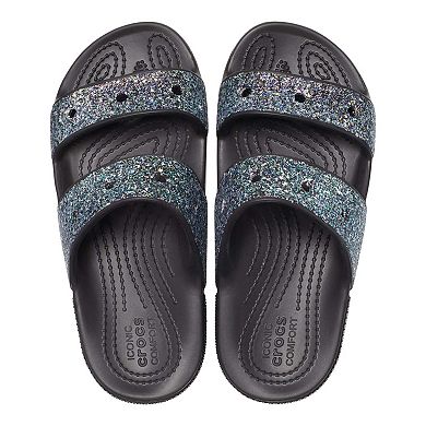 Crocs Classic Girls' Glitter Slide Sandals