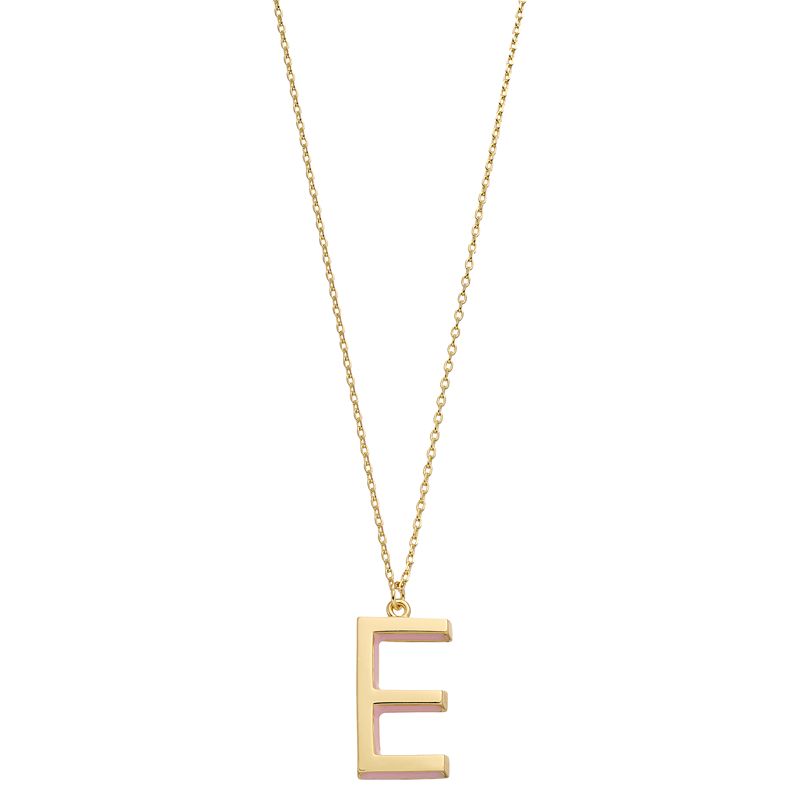 City Luxe Gold Tone Initial Charm Pendant Necklace, Womens, Size: 18, P