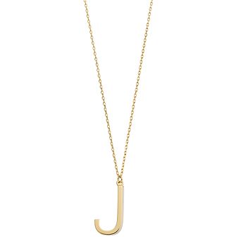 City Luxe Gold Tone Initial Charm Pendant Necklace