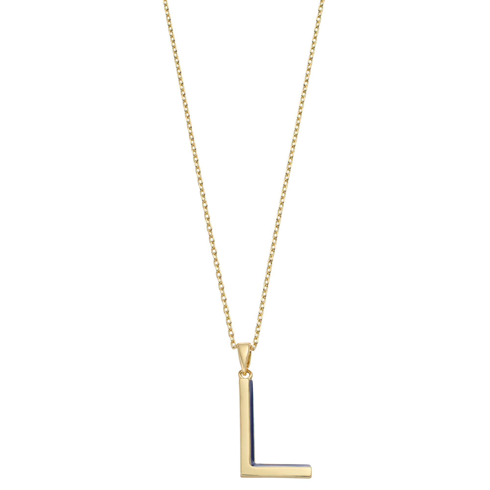 City Luxe Gold Tone Initial Charm Pendant Necklace, Womens, Size: 18, G