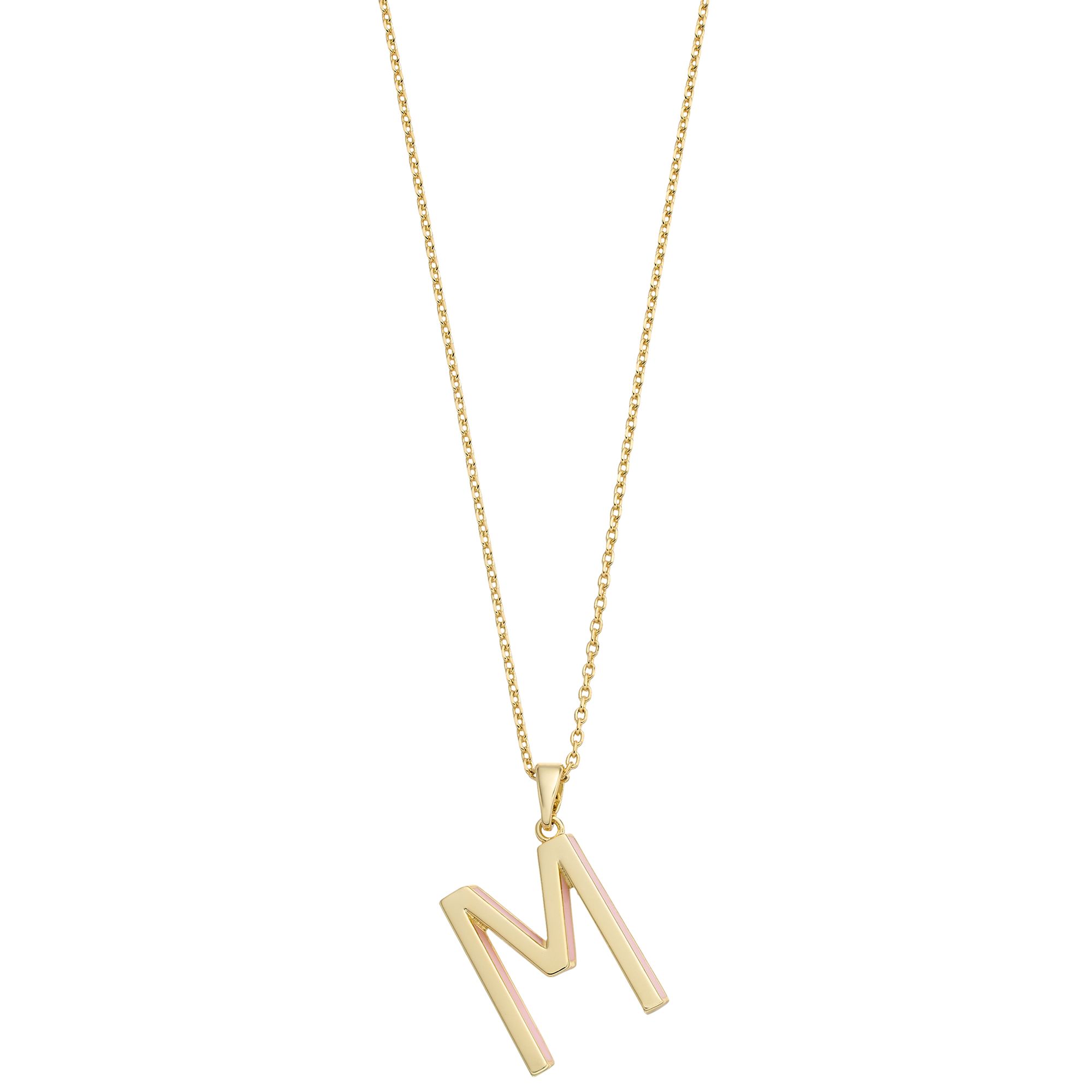 City Luxe Gold Tone Initial Charm Pendant Necklace, Womens, Size: 18, G
