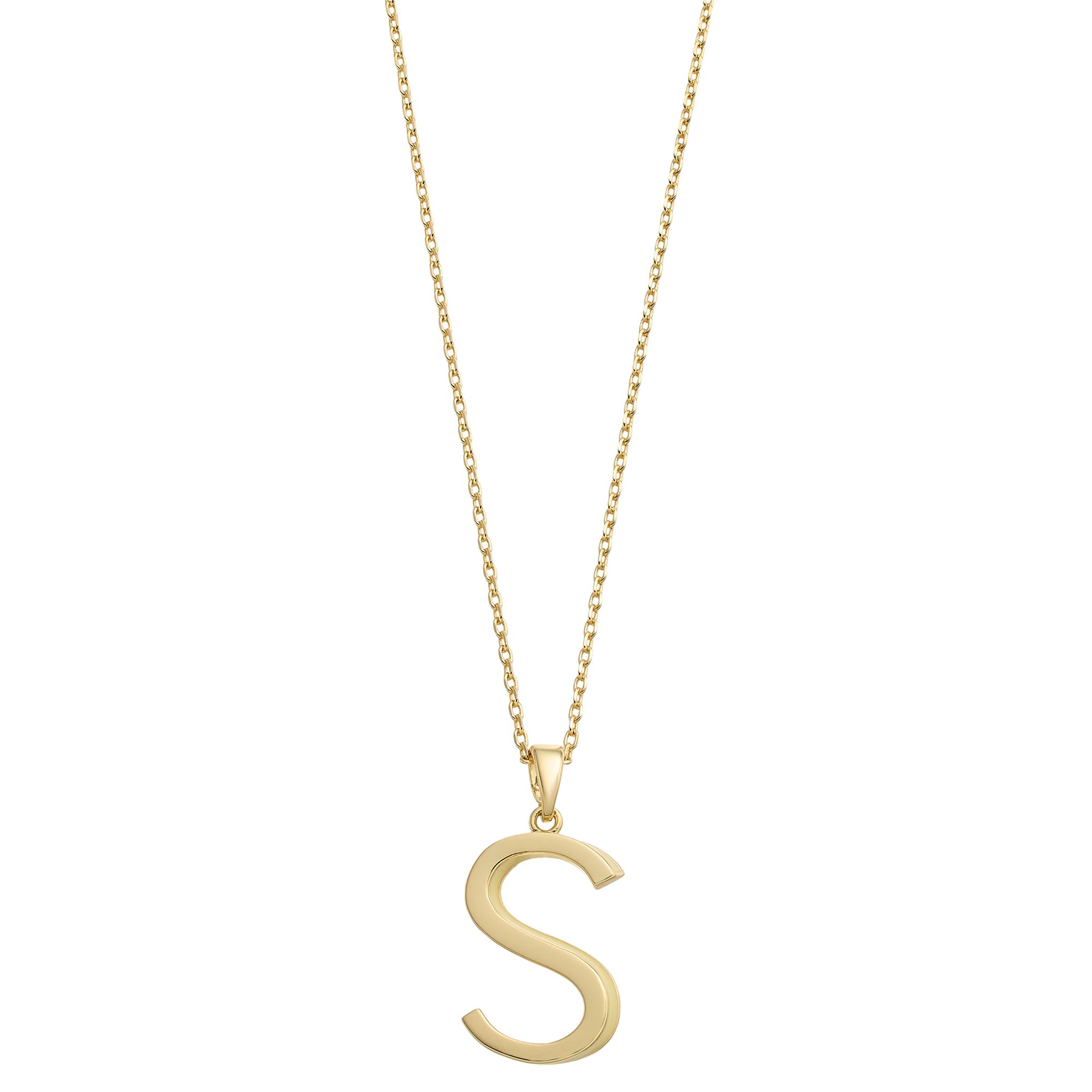 City Luxe Gold Tone Initial Charm Pendant Necklace, Womens, Size: 18, G