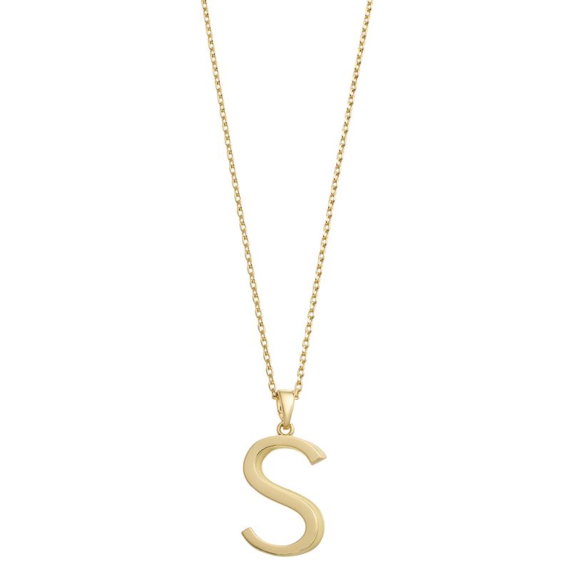 58188801 City Luxe Gold Tone Initial Charm Pendant Necklace sku 58188801