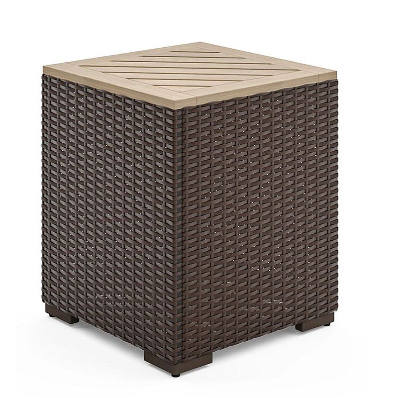 homestyles Palm Springs Outdoor Side Table, Brown