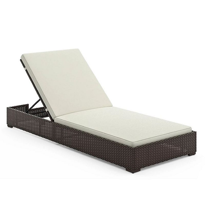 homestyles Palm Springs Outdoor Chaise Lounge, Brown