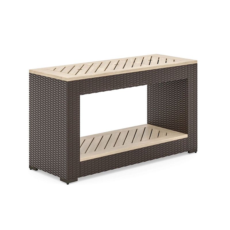 homestyles Palm Springs Outdoor Sofa Table, Brown