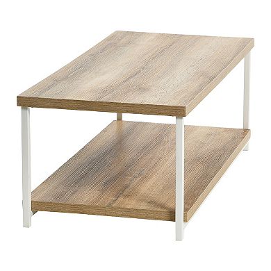 Household Essentials 2-Tier Rectangular Coffee Table