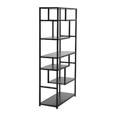 Household Essentials 6-Tier Asymmetrical Bookshelf