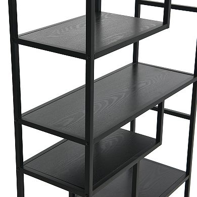 Household Essentials 6-Tier Asymmetrical Bookshelf