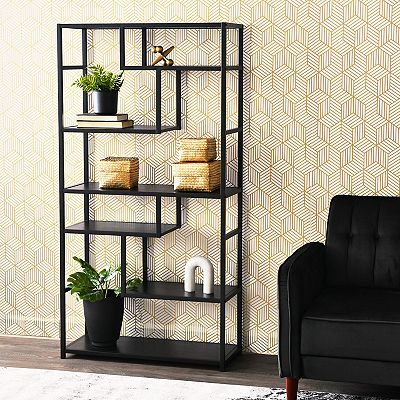 Household Essentials 6-Tier Asymmetrical Bookshelf