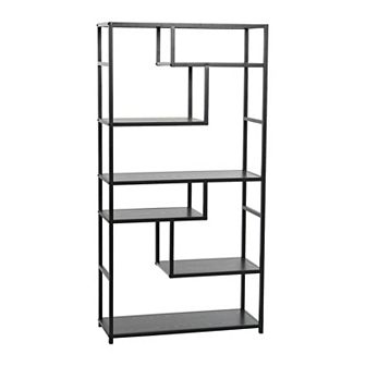 Household Essentials 6 tier Asymmetrical Bookshelf