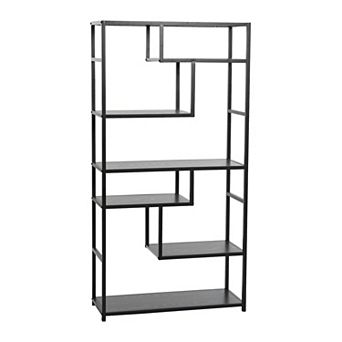 Household Essentials 6 tier Asymmetrical Bookshelf