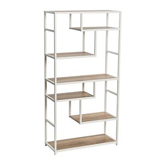 Household Essentials 6 tier Asymmetrical Bookshelf