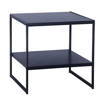 Household Essentials 2 tier Square End Table
