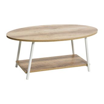 Household Essentials 2 tier Oval Coffee Table