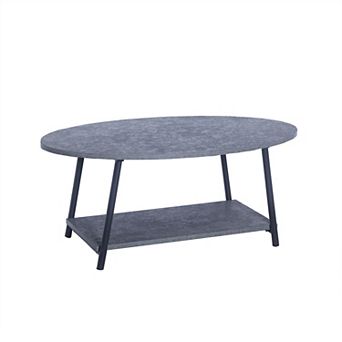 Household Essentials 2 tier Oval Coffee Table