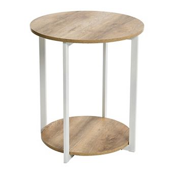 Household Essentials 2 tier Round End Table