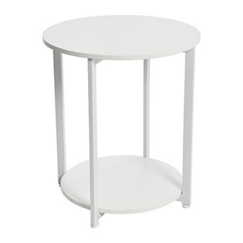 Household Essentials 2 tier Round End Table