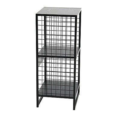Household Essentials Wire Mesh 2-Cube Storage Unit