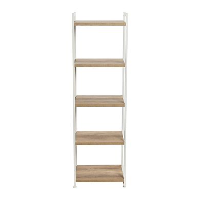 Household Essentials 5-Shelf Tower Bookcase Floor Decor