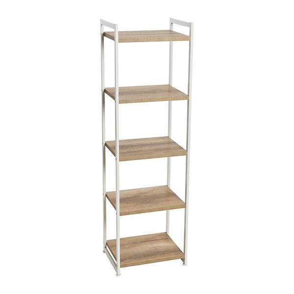 Household Essentials 5Shelf Tower Bookcase Floor Decor