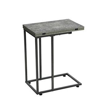 Household Essentials C-Shaped Fold-Out End Table