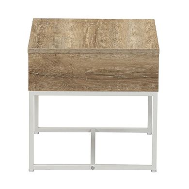 Household Essentials Modern Square End Table