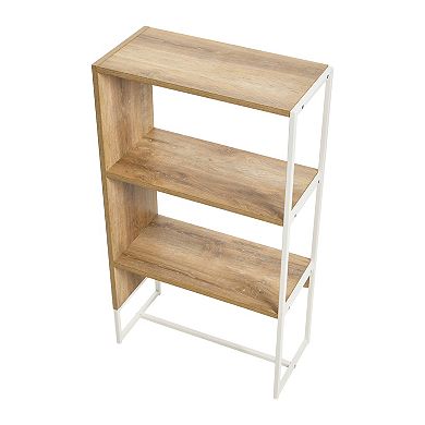 Household Essentials Modern 2-Shelf Bookcase Floor Decor
