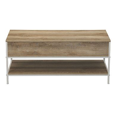 Household Essentials Modern 2-Drawer & Lower Shelf Coffee Table