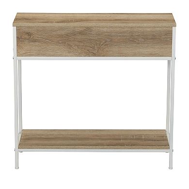 Household Essentials Modern Console Table with Drawer & Shelf