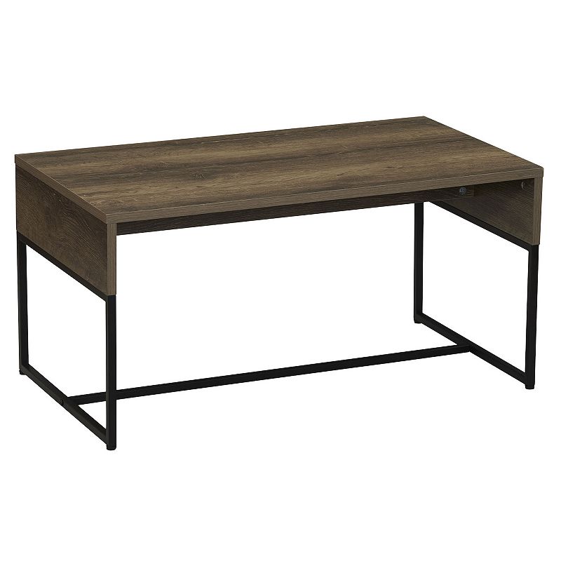 Household Essentials Modern Rectangular Coffee Table, Ashwood Black
