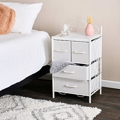 Household Essentials 4-Drawer Storage Cabinet