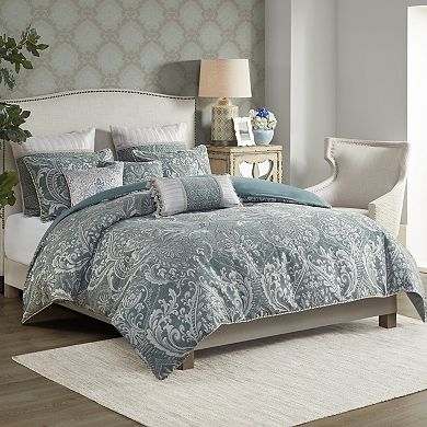 Madison Park Signature Adelphia Oversized & Overfilled Jacquard Comforter Set with Decorative Pillows
