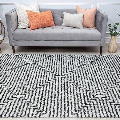 CosmoLiving Rugs America Cyprus Modern Dots Calm Creation Area Rug