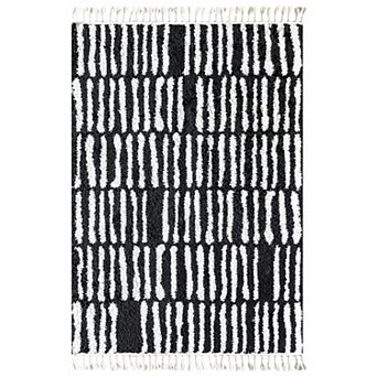 Rugs America Cyprus Modern Stripe Night Odyssey Area Rug