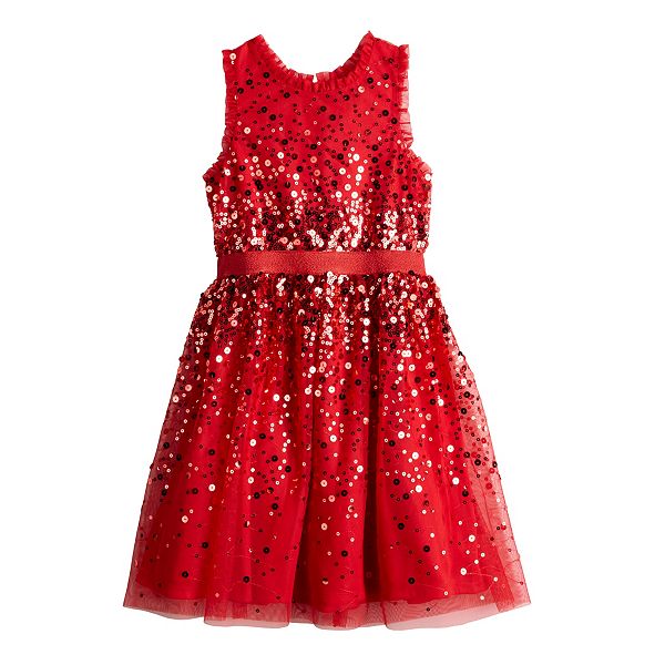 Red & White Full Sequin Jersey Dress – Coker Hampton Gift Shop