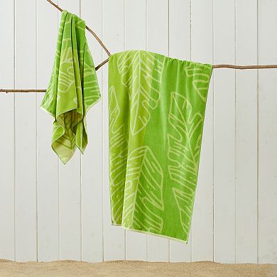 Madelinen® Boca 2-Pack Tropical Print Beach Towel Set