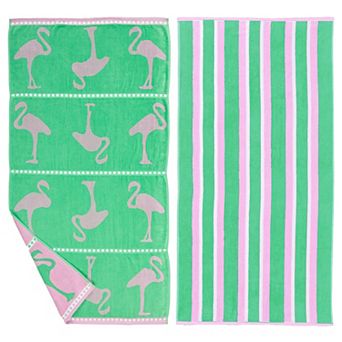 Madelinen® Playa 2-Pack Patterned Beach Towel Set