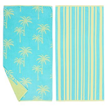 Madelinen® Playa 2-Pack Patterned Beach Towel Set