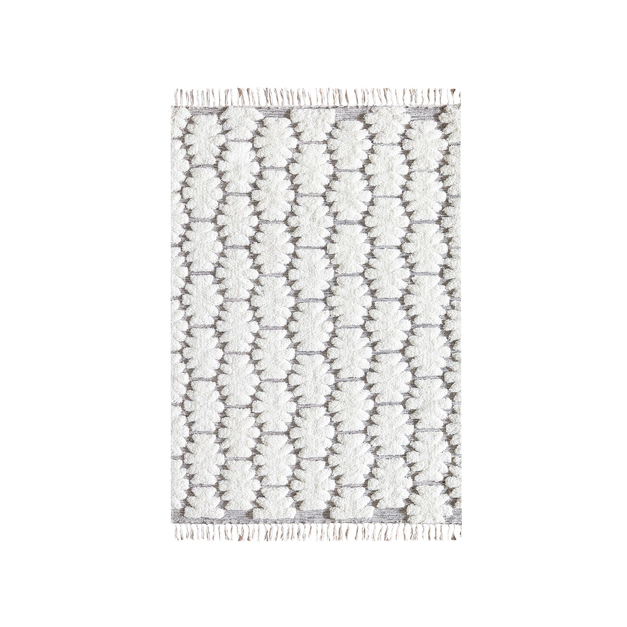 Rugs America Isle Bohemian Trellis Area Rug, Ivory Astra