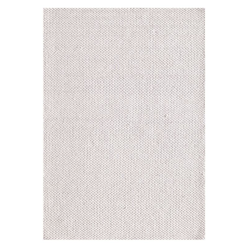 Rugs America Isle Farmhouse Houndstooth Area Rug, White, 8X10 Ft